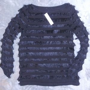 DREW-black FRINGE shirt*GREAT MOTHER'S DAY GIFT*
